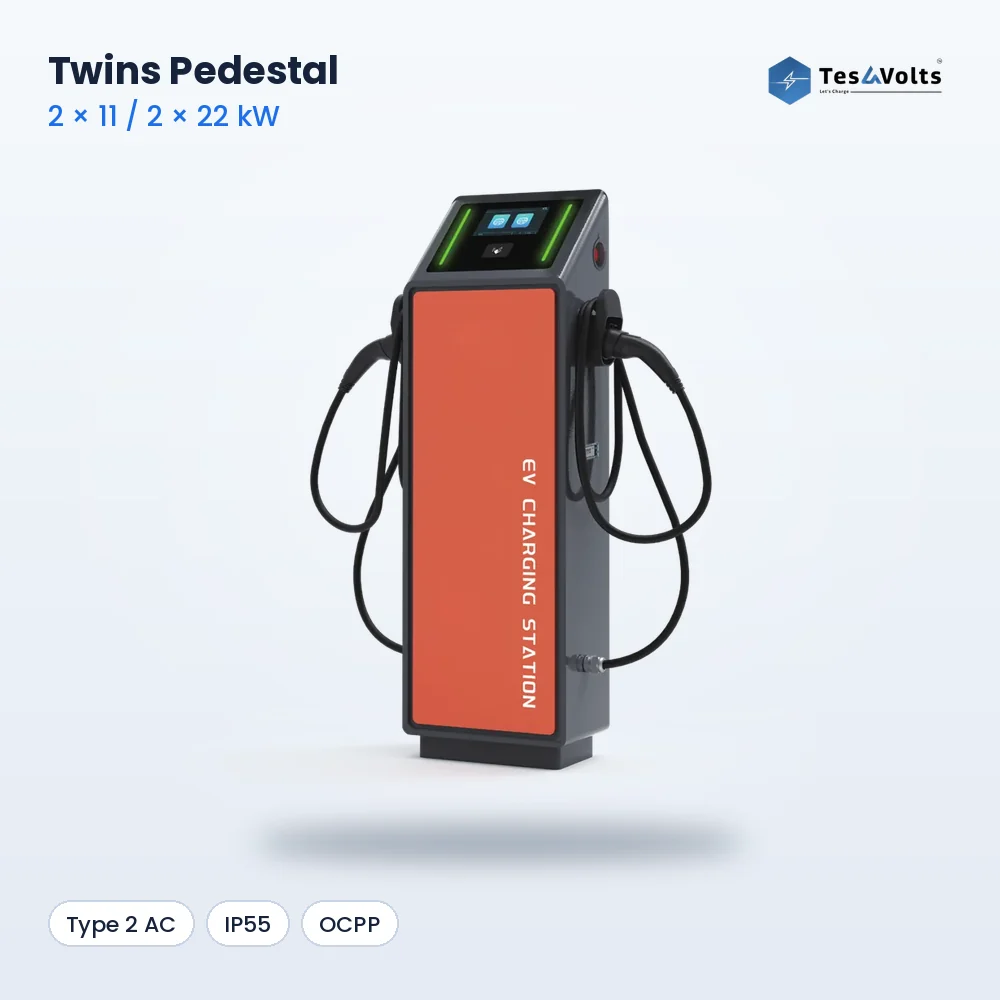 Teslavolts Twins Pedestal, product view