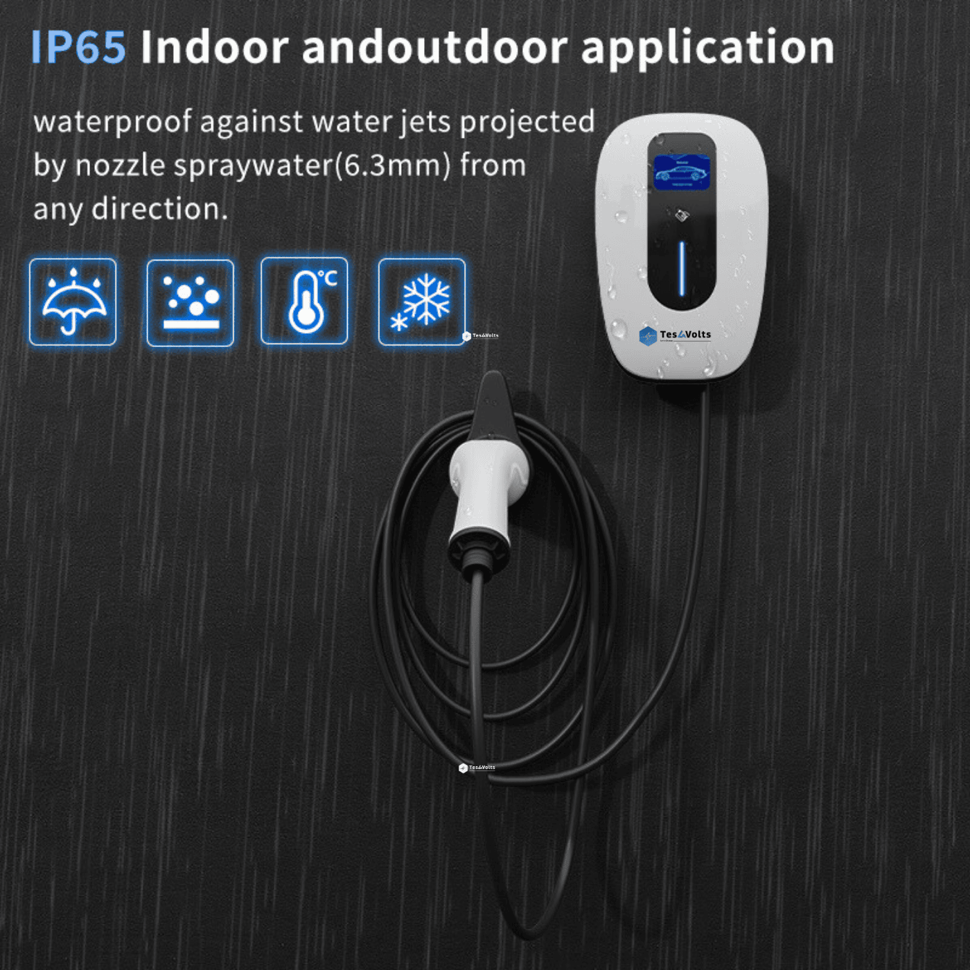 Teslavolts - Zap1 11kW AC Type 2 Home EV Charger - Image 4